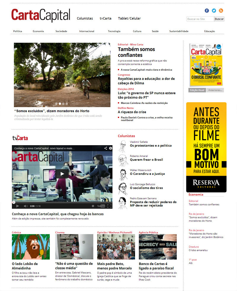 Novo portal CartaCapital