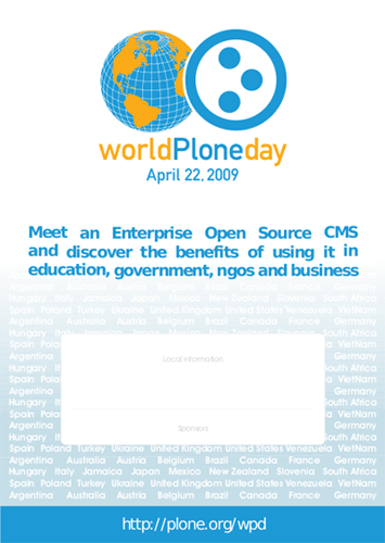 World Plone Day Official Flier